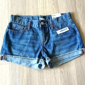 New old navy girls shorts size 5,14